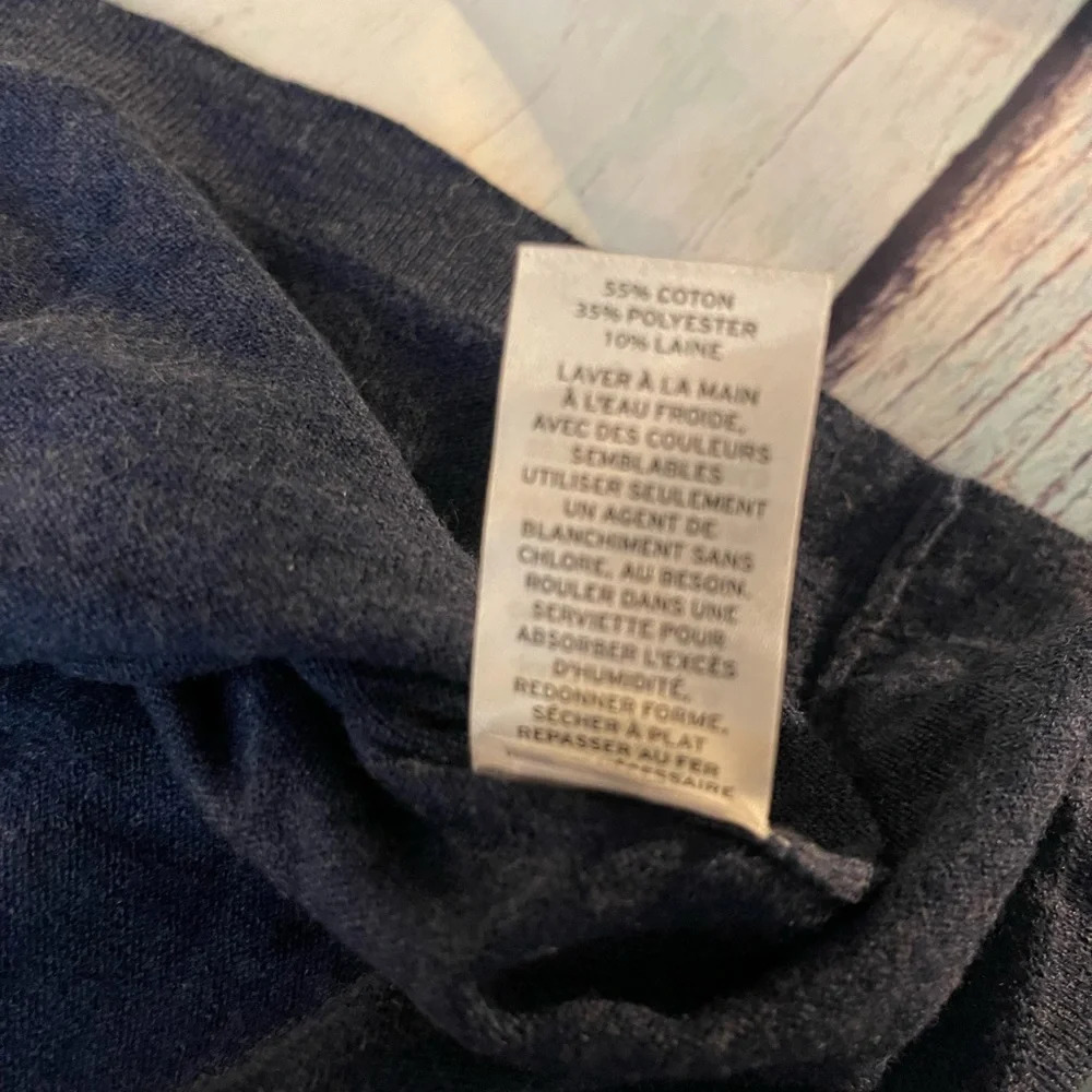 NORDSTROM MEN'S SHOP – Long Sleeve Slub Henley, NAVY BLAZER HEATHER / XL, NWT - Picture 8 of 9